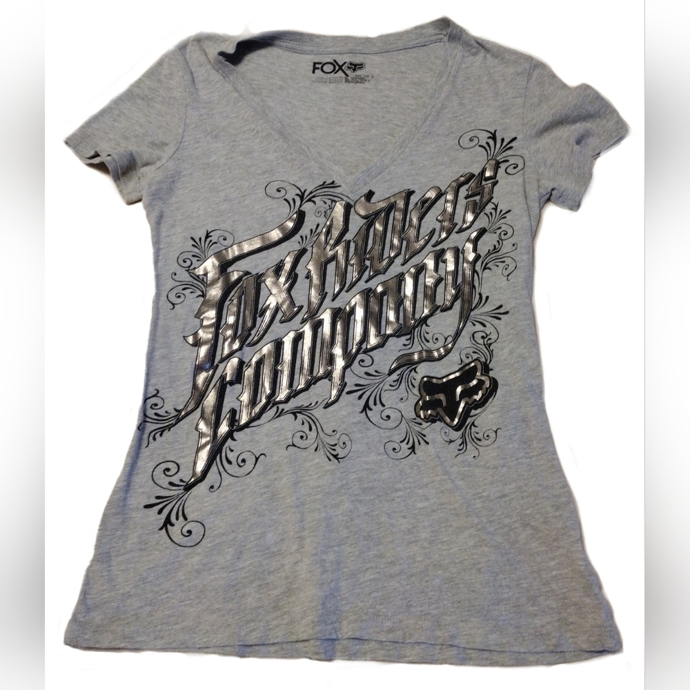 FOX RIDERS COMPANY SHORT SLEEVE SHIRT WOMEN'S SIZE L